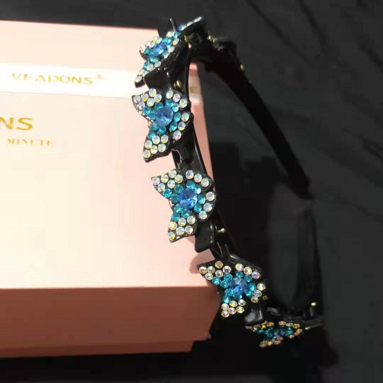 Wholesale Rhinestone Braidable Hairband Hairpin